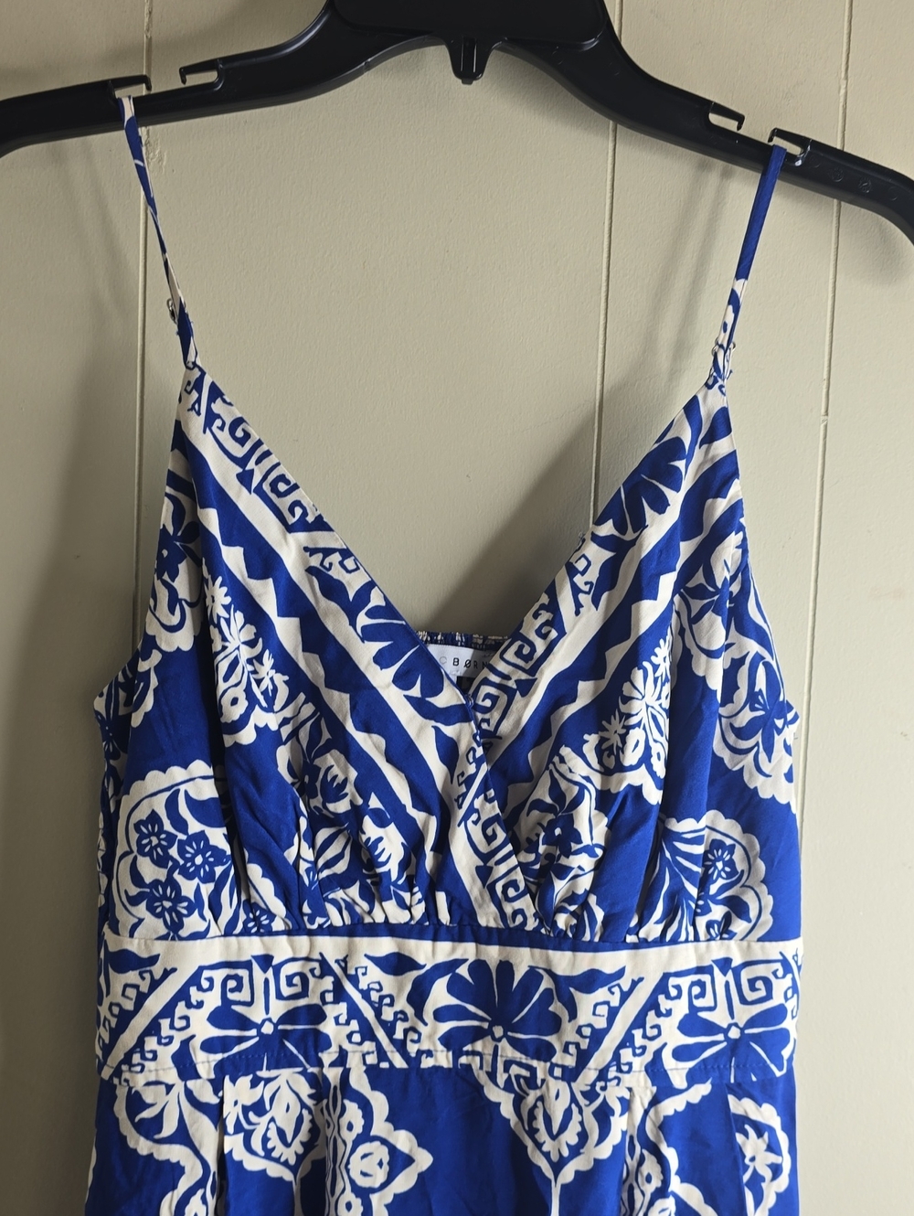 Baltic Born Deli Midi Dress Blue Print Size Small - Picture 4 of 12
